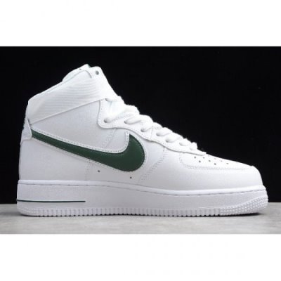 Nike Air Force 1 High '07 3 Beyaz / Yeşil Kaykay Ayakkabı Türkiye - O0C4A6YM